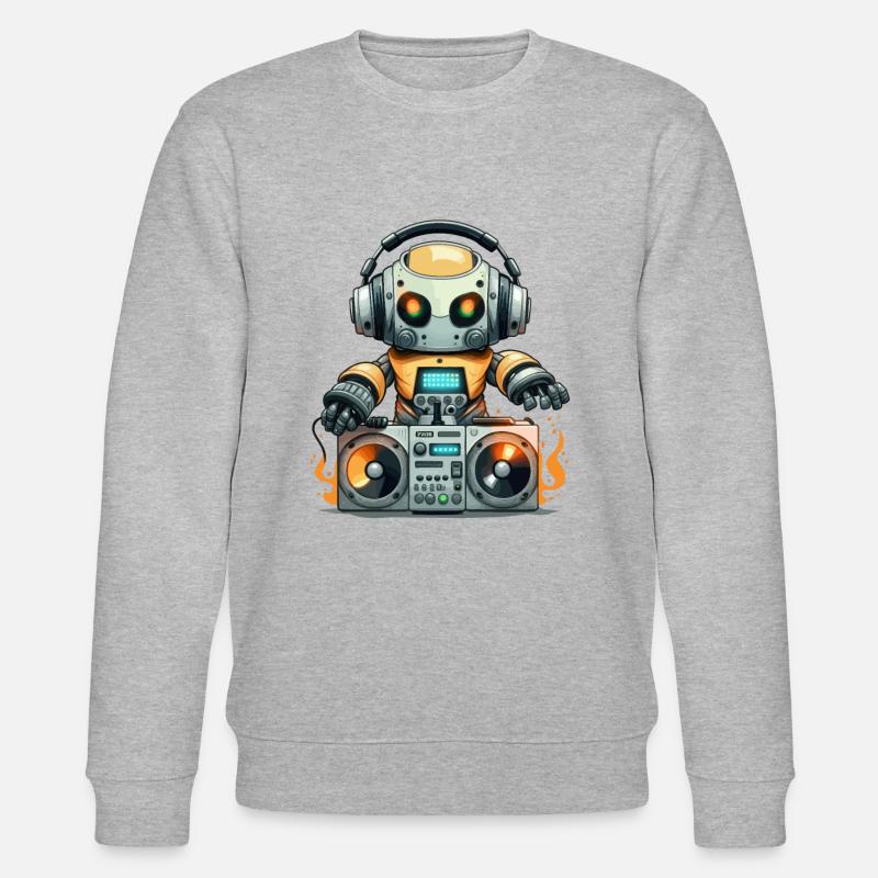 DJbot - Stanley/Stella Unisex Bio-Sweatshirt CHANGER  - Grau meliert