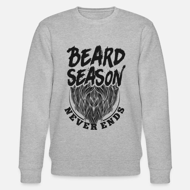Beard Lover Bearded Man Beard - Stanley/Stella CHANGER Unisex Organic Sweatshirt - heather grey