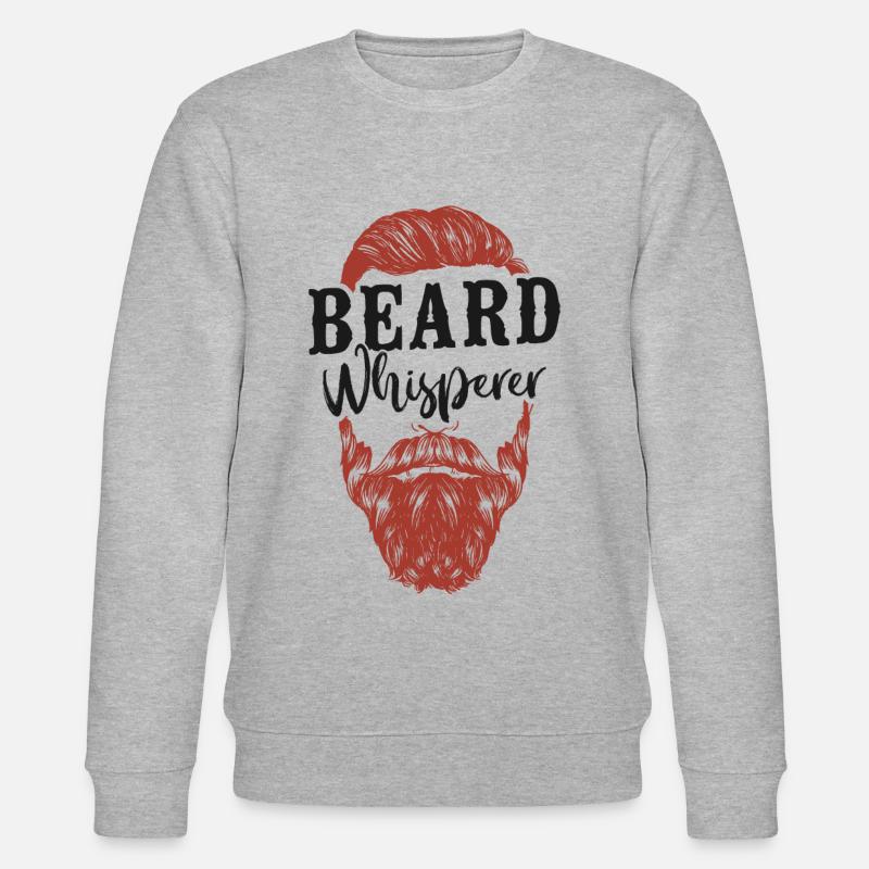 Beard Lover Bearded Man Ginger - Stanley/Stella Unisex Bio-Sweatshirt CHANGER  - Grau meliert