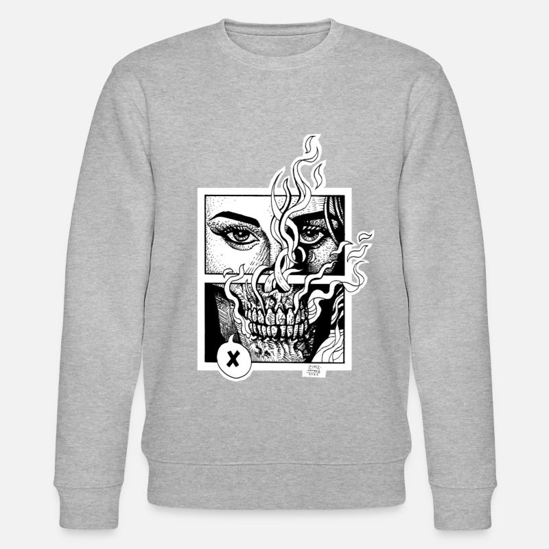 Stranger end - Stanley/Stella Unisex Bio-Sweatshirt CHANGER  - Grau meliert