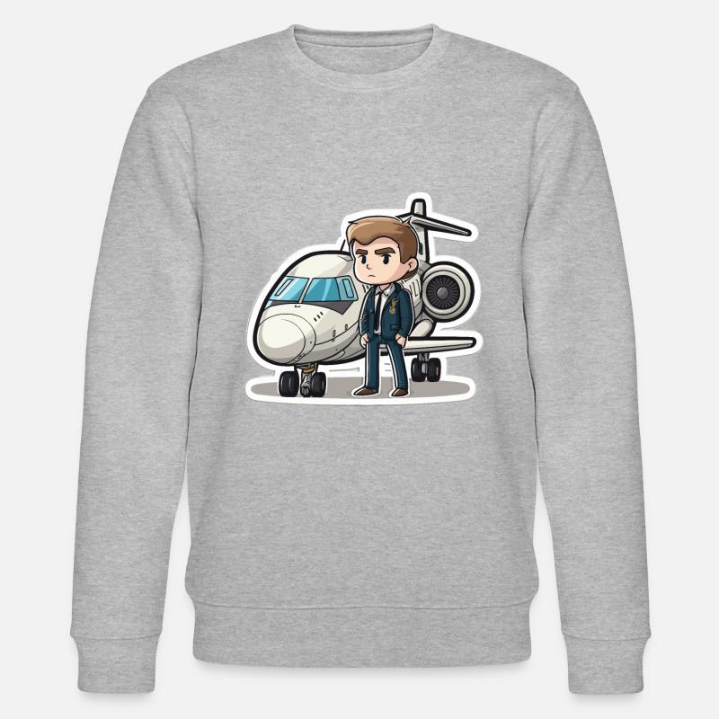 L’aviateur - Sweat bio CHANGER Stanley/Stella Unisexe - gris chiné