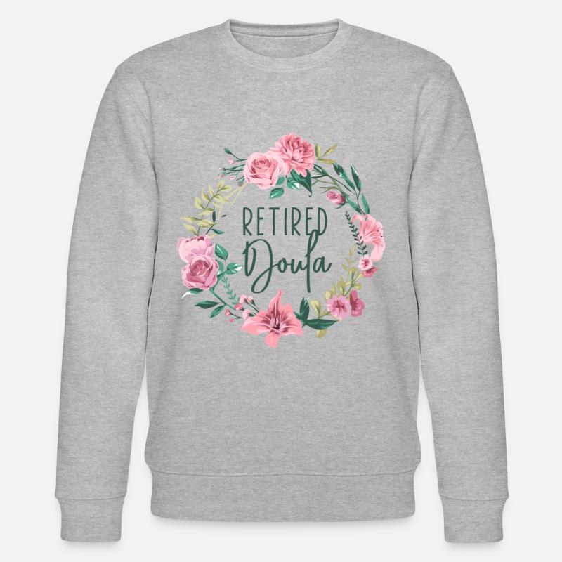 Doula Birth Worker Retirement - Stanley/Stella CHANGER Unisex Organic Sweatshirt - heather grey