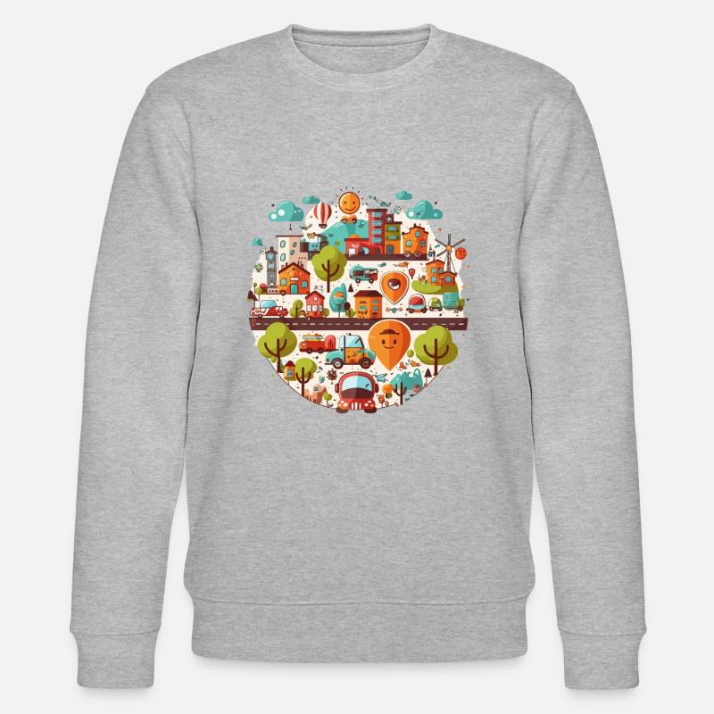 Der Stadtpendler - Stanley/Stella Unisex Bio-Sweatshirt CHANGER  - Grau meliert