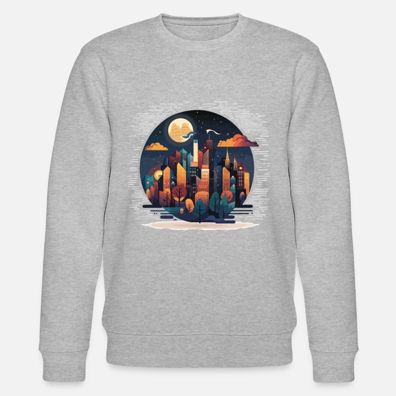 The Night Explorer - Stanley/Stella CHANGER Unisex Organic Sweatshirt - heather grey