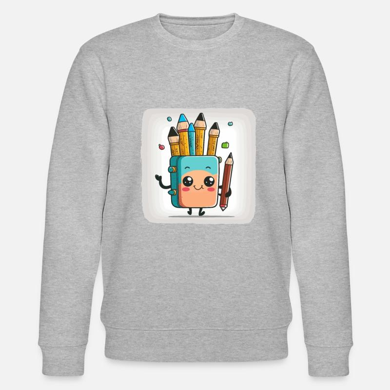 Der Doodler - Stanley/Stella Unisex Bio-Sweatshirt CHANGER  - Grau meliert