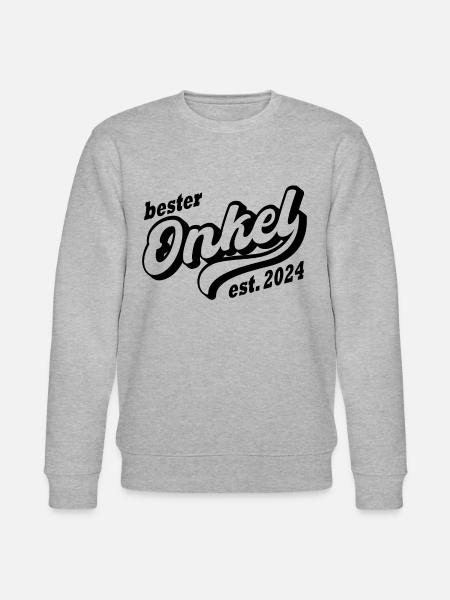Bester Onkel 2024 - Stanley/Stella Unisex Bio-Sweatshirt CHANGER - Grau meliert