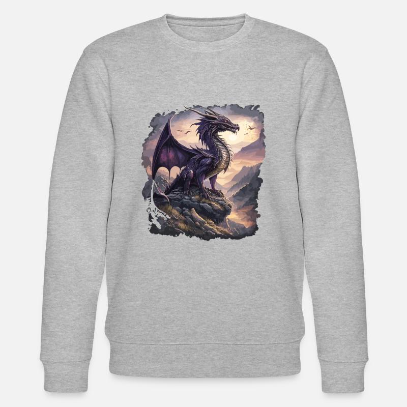 Perchoir des dragons - Sweat bio CHANGER Stanley/Stella Unisexe - gris chiné