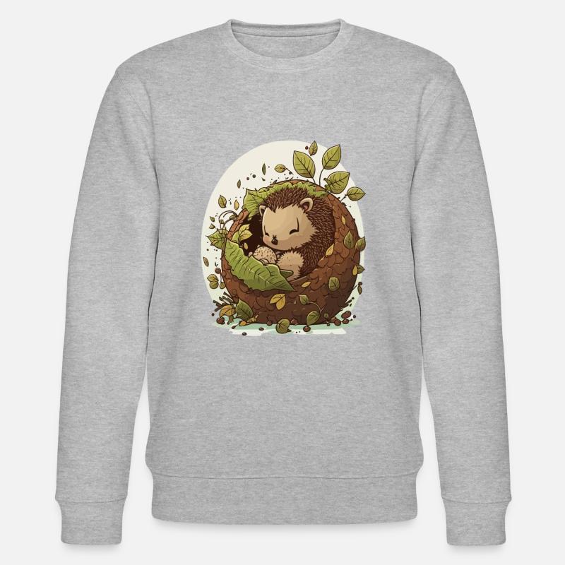 Kuscheliger Igel - Stanley/Stella Unisex Bio-Sweatshirt CHANGER  - Grau meliert