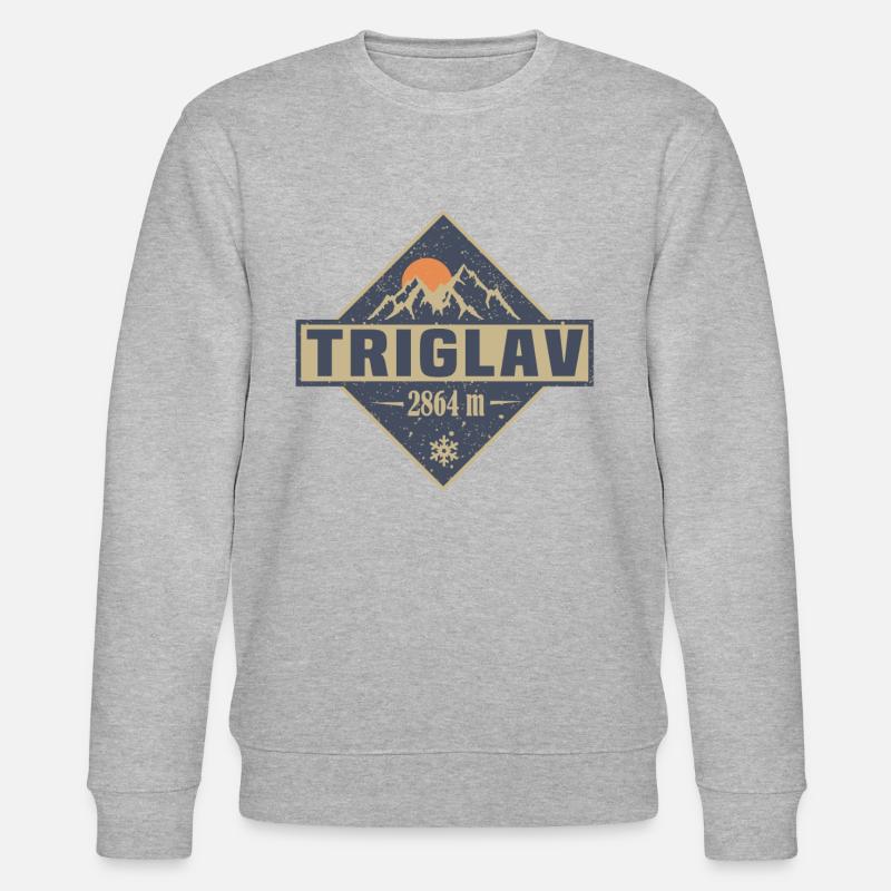 Triglav - Stanley/Stella Unisex Bio-Sweatshirt CHANGER  - Grau meliert