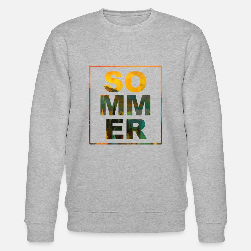 Sommer summer - Stanley/Stella Unisex Bio-Sweatshirt CHANGER - Grau meliert