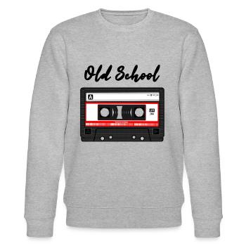 Old school - Stanley/Stella Unisex Bio-Sweatshirt CHANGER  - Grau meliert - Vorne - Nik (191cm) & Marisol (170cm)
