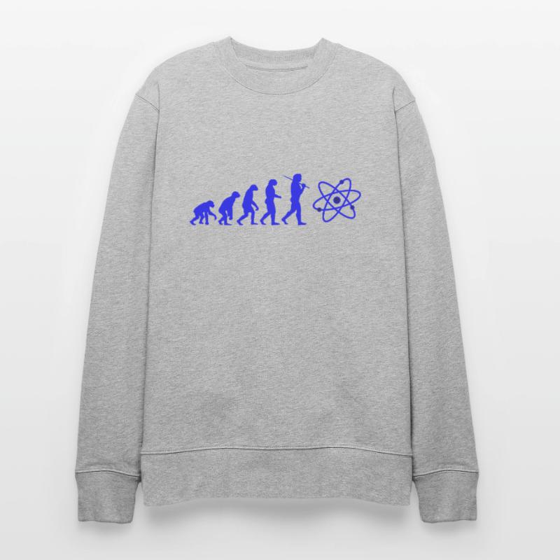 SCIENCE Evolution with Atom Neutron atom Stanley/Stella CHANGER Unisex Organic Sweatshirt