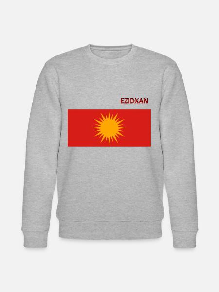 Ezidxan flag Ezidi flag - Stanley/Stella CHANGER Unisex Organic Sweatshirt - heather grey