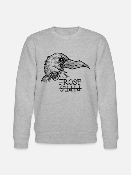 Frost Pipes Die Krähe - Stanley/Stella Unisex Bio-Sweatshirt CHANGER  - Grau meliert