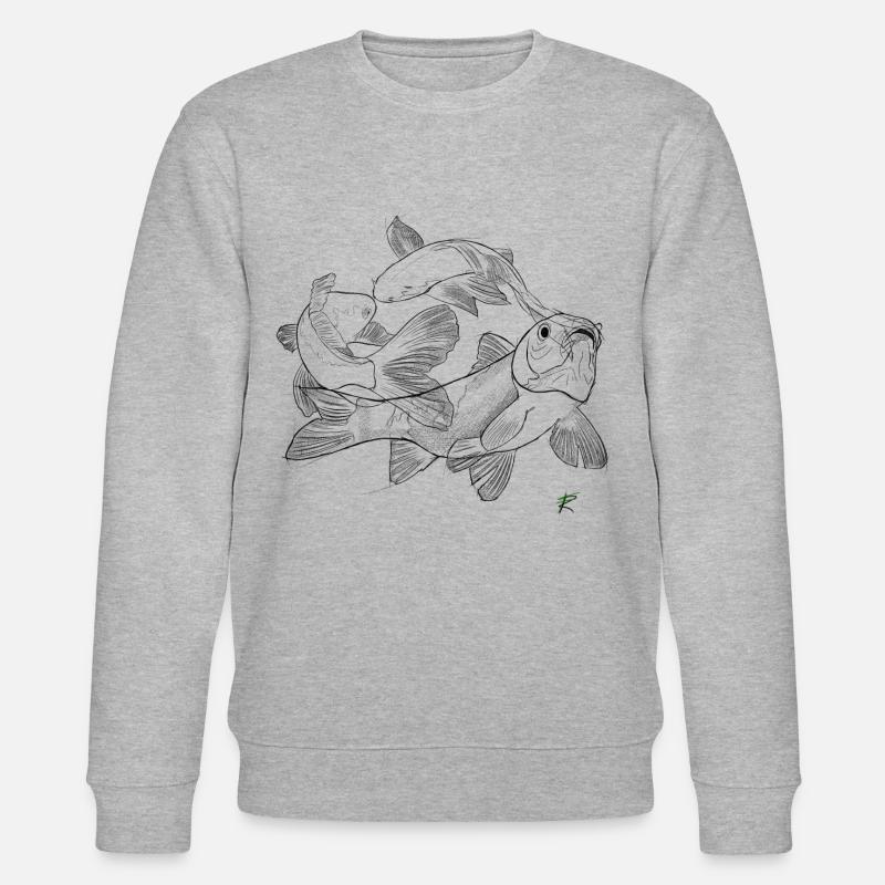 Koi Karpfen - Stanley/Stella Unisex Bio-Sweatshirt CHANGER  - Grau meliert