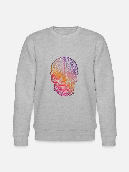 Glow Skull Hot - Stanley/Stella CHANGER Unisex Organic Sweatshirt - 