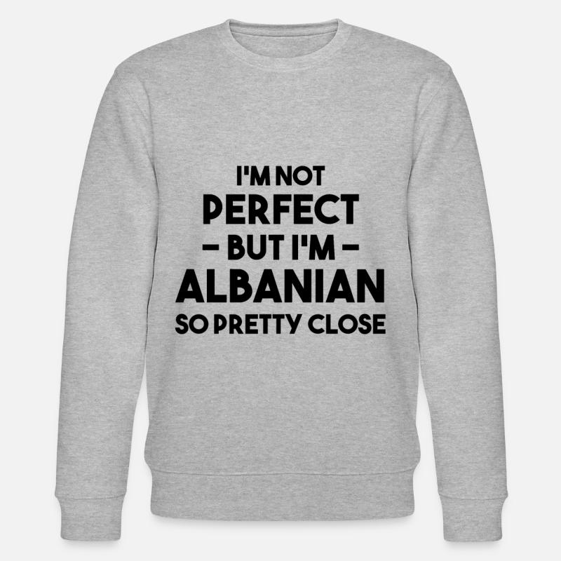 Der perfekte Albaner! - Stanley/Stella Unisex Bio-Sweatshirt CHANGER  - Grau meliert