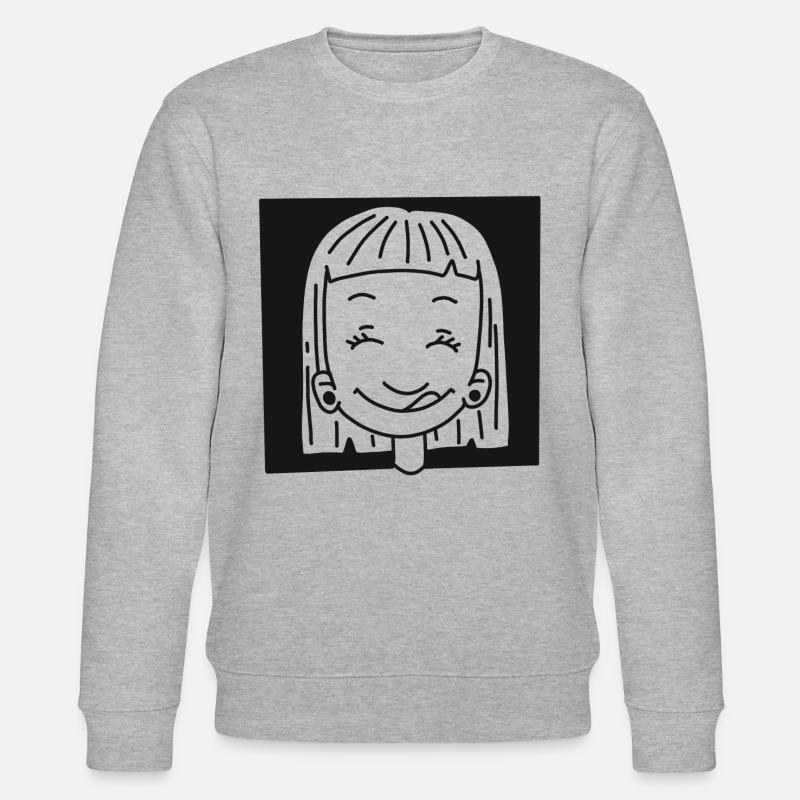 Fille heureuse - Sweat bio CHANGER Stanley/Stella Unisexe - gris chiné