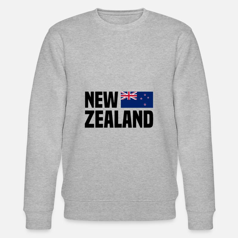 Neuseeland! - Stanley/Stella Unisex Bio-Sweatshirt CHANGER  - Grau meliert