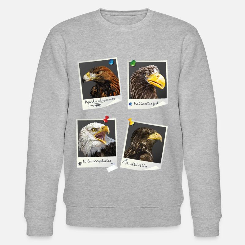 Oiseaux de proie - Sweat bio CHANGER Stanley/Stella Unisexe - gris chiné