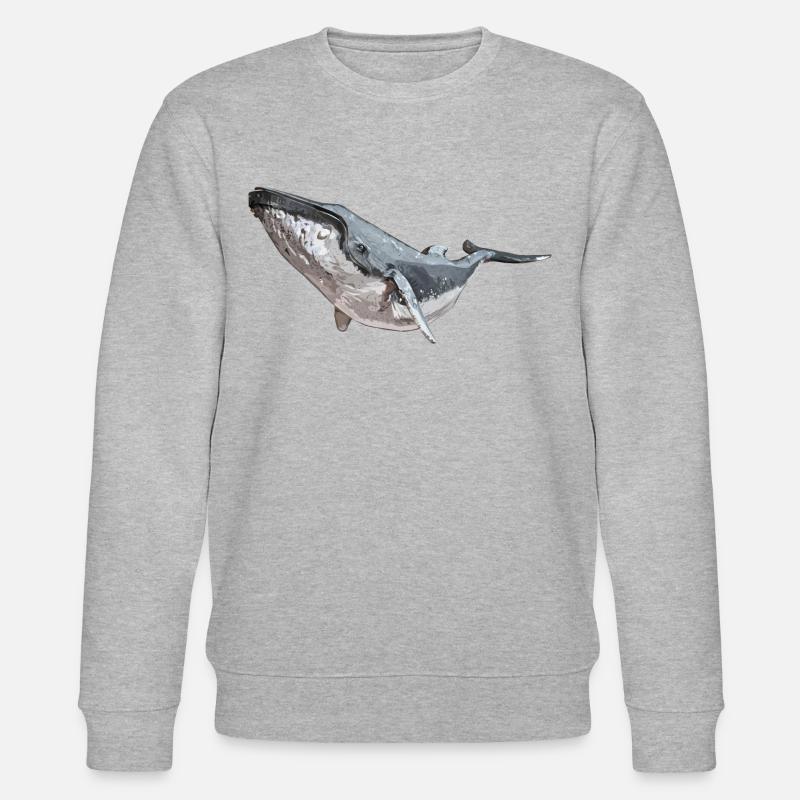 Buckelwal - Stanley/Stella Unisex Bio-Sweatshirt CHANGER  - Grau meliert