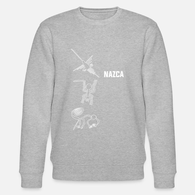 Nazca Line Peru, Pérou péruvien - Sweat bio CHANGER Stanley/Stella Unisexe - gris chiné