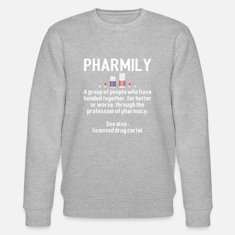 pharmily, Apothekertechniker, pharm tech Geschenke - Stanley/Stella Unisex Bio-Sweatshirt CHANGER  - Grau meliert
