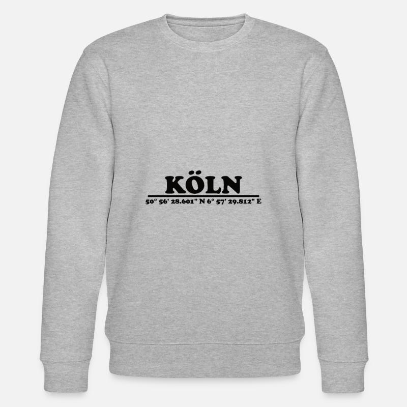Coordonnées de Cologne - Sweat bio CHANGER Stanley/Stella Unisexe - gris chiné