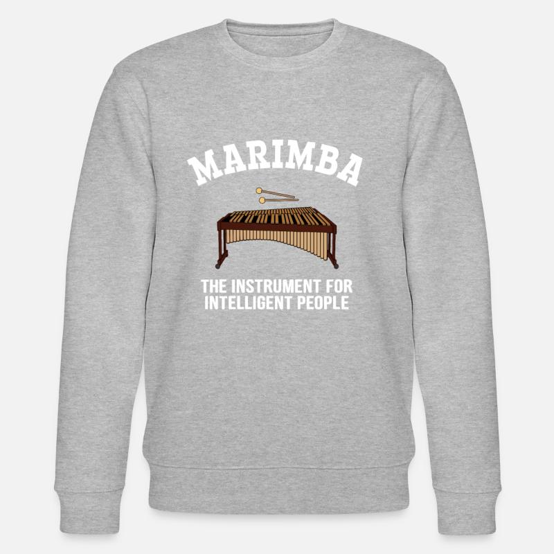 marimba ninja, marimba - Stanley/Stella Unisex Bio-Sweatshirt CHANGER  - Grau meliert