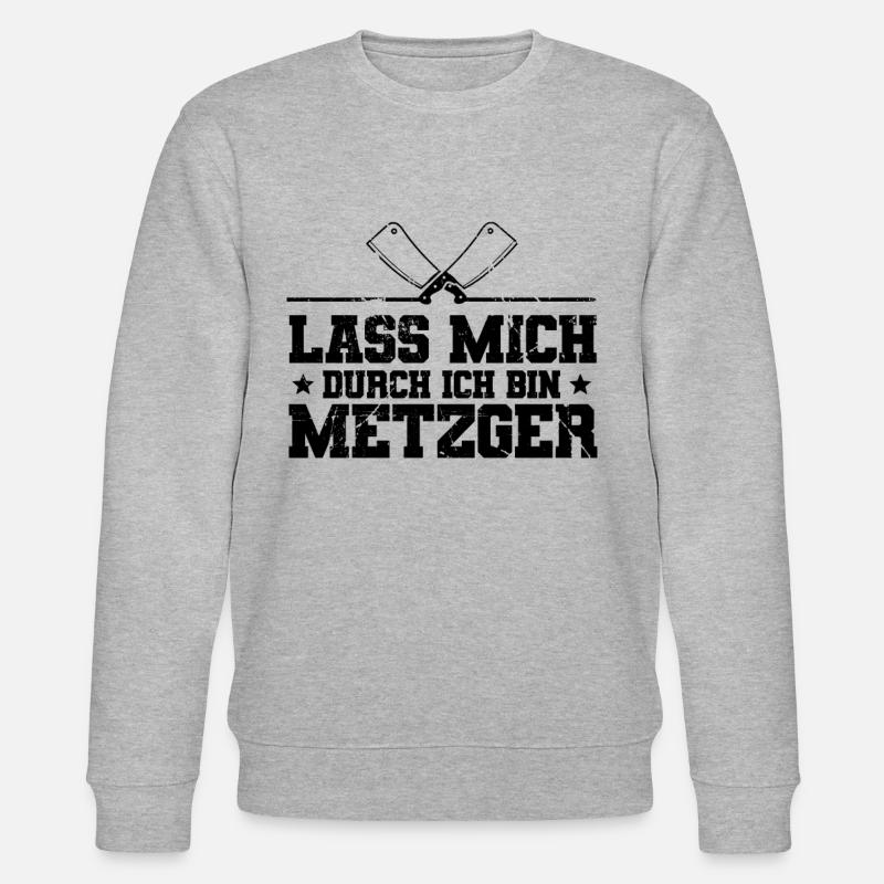 Fleischer Metzger - Stanley/Stella Unisex Bio-Sweatshirt CHANGER  - Grau meliert