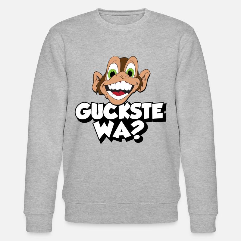 guckste wa? - Stanley/Stella Unisex Bio-Sweatshirt CHANGER  - Grau meliert