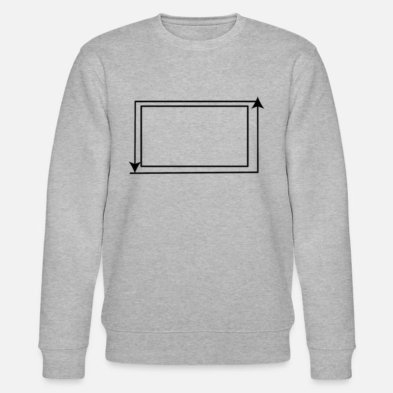 Flèches Forme rectangulaire Arrière-plan - Sweat bio CHANGER Stanley/Stella Unisexe - gris chiné