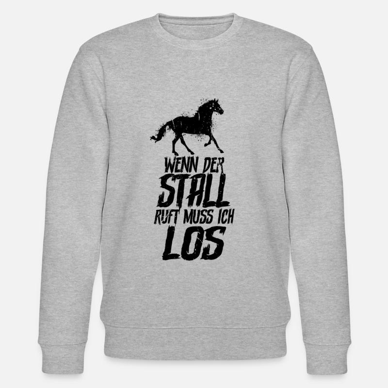 Pferde - Stanley/Stella Unisex Bio-Sweatshirt CHANGER  - Grau meliert