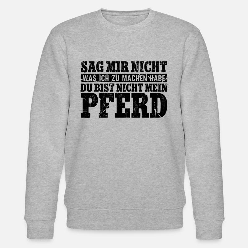 Pferde - Stanley/Stella Unisex Bio-Sweatshirt CHANGER  - Grau meliert