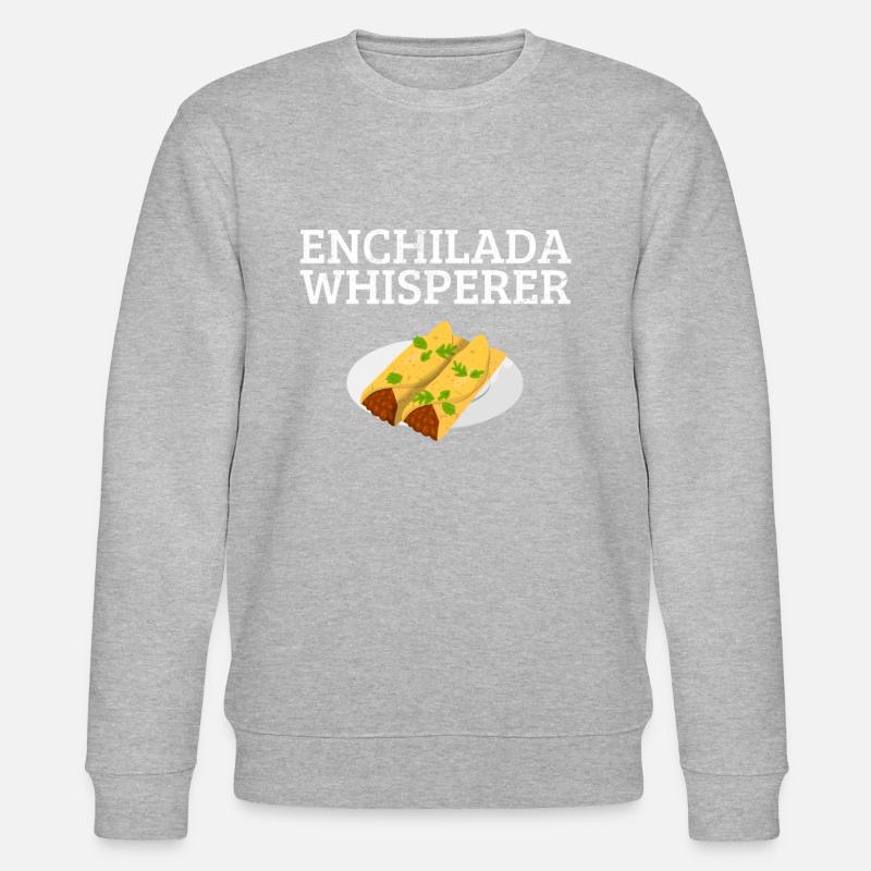 Enchilada Whisperer, enchiladas - Stanley/Stella Unisex Bio-Sweatshirt CHANGER - Grau meliert