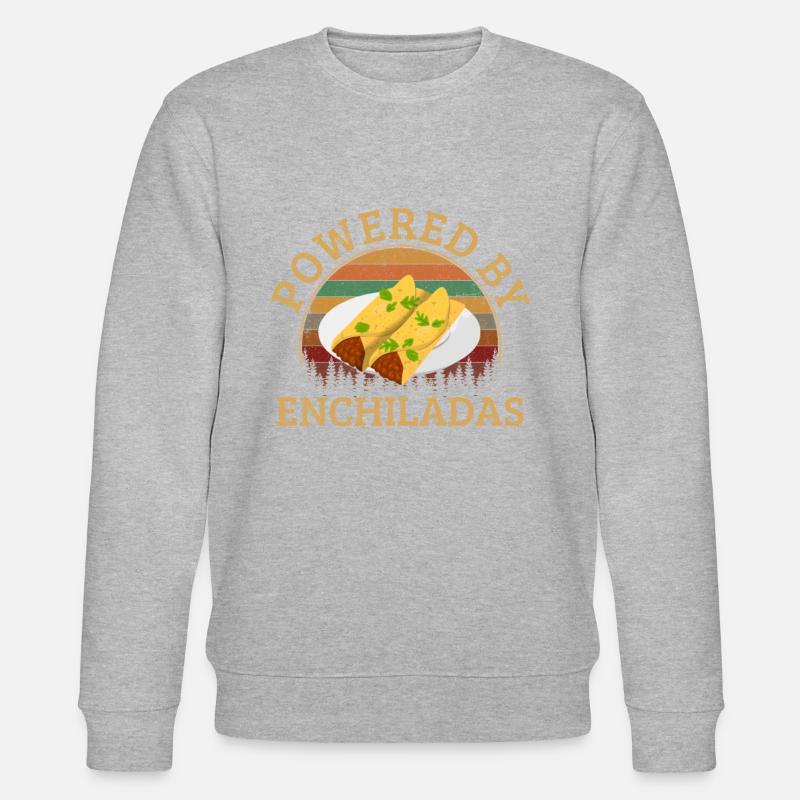 powered by enchiladas, enchiladas - Stanley/Stella Unisex Bio-Sweatshirt CHANGER  - Grau meliert