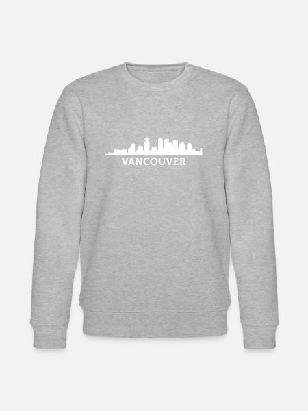 Vancouver skyline, flag vancouver - Stanley/Stella Unisex Bio-Sweatshirt CHANGER - Grau meliert
