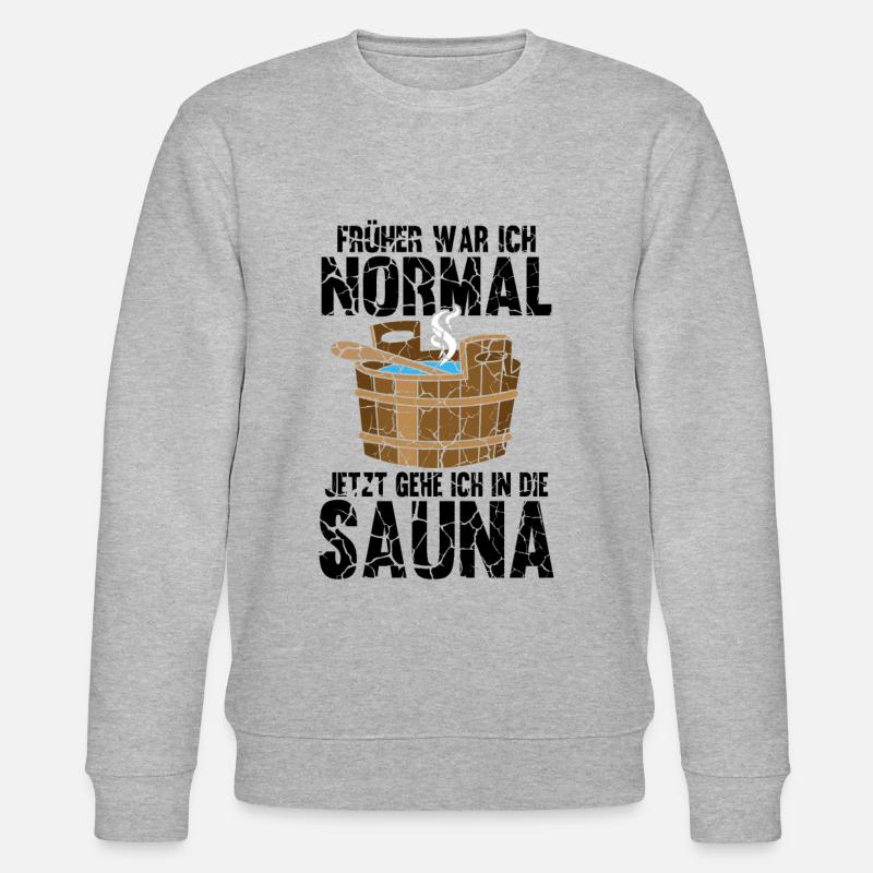 Sauna - Stanley/Stella Unisex Bio-Sweatshirt CHANGER  - Grau meliert