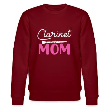 clarinet mom, clarinet - Stanley/Stella Unisex Bio-Sweatshirt CHANGER  - Burgunderrot - Vorne - Nik (191cm) & Marisol (170cm)