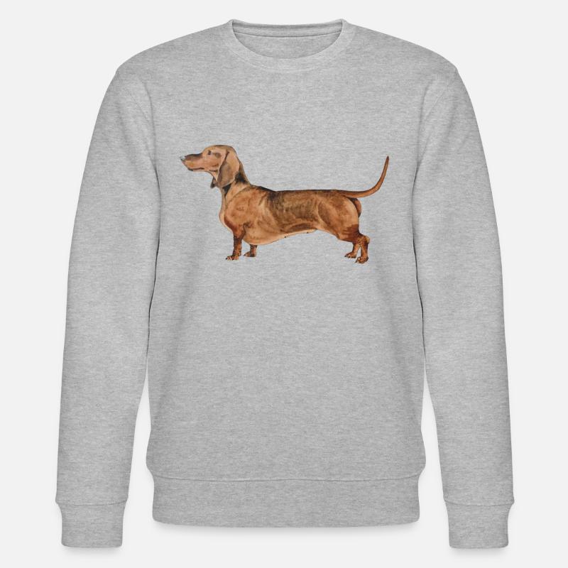 Teckel Shorthair Teckel Teckel - Sweat bio CHANGER Stanley/Stella Unisexe - gris chiné
