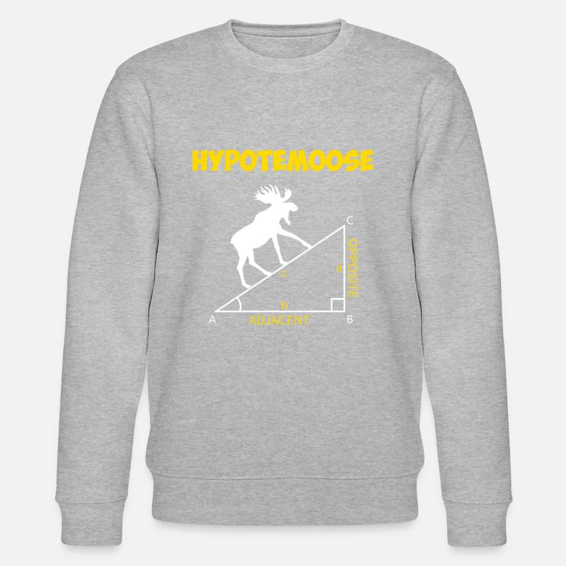 hypotemoose, math teacher hypotemoose - Stanley/Stella Unisex Bio-Sweatshirt CHANGER  - Grau meliert