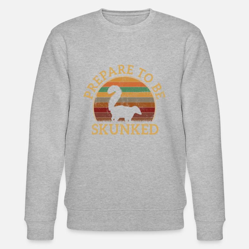 Prepare To Be Skunked, cribbage - Stanley/Stella Unisex Bio-Sweatshirt CHANGER - Grau meliert