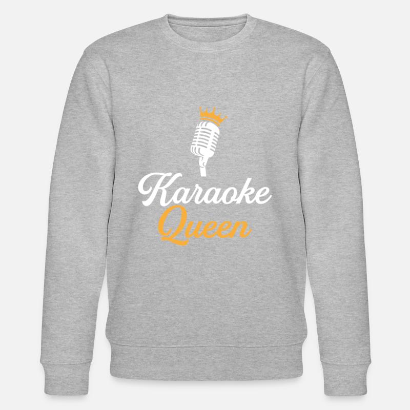 karaoke queen, karaoke - Stanley/Stella Unisex Bio-Sweatshirt CHANGER  - Grau meliert