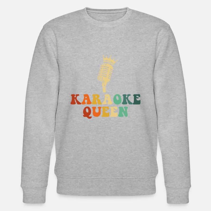 karaoke queen, karaoke - Stanley/Stella Unisex Bio-Sweatshirt CHANGER  - Grau meliert