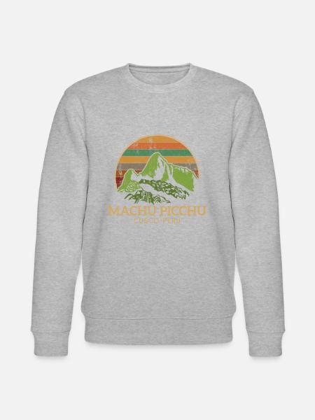 machu picchu, Peruvian machu picchu - Stanley/Stella Unisex Bio-Sweatshirt CHANGER - Grau meliert