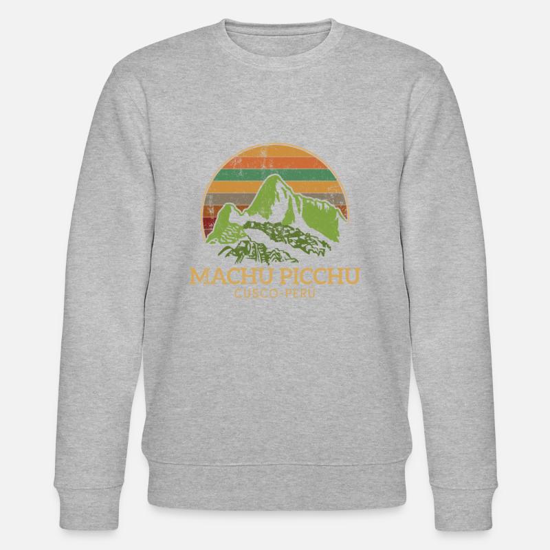 machu picchu, Peruvian machu picchu - Stanley/Stella Unisex Bio-Sweatshirt CHANGER  - Grau meliert