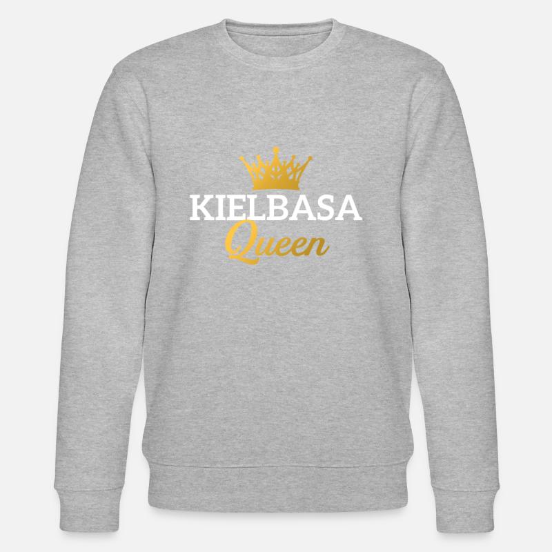 kielbasa queen, kielbasa - Stanley/Stella Unisex Bio-Sweatshirt CHANGER  - Grau meliert
