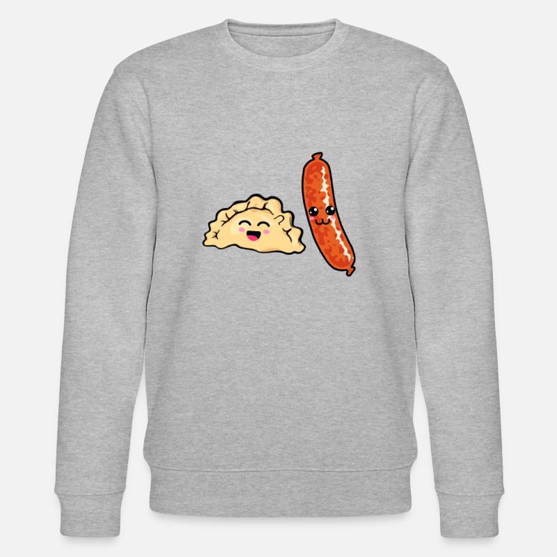 Pierogi Kielbasa - Sweat bio CHANGER Stanley/Stella Unisexe - gris chiné