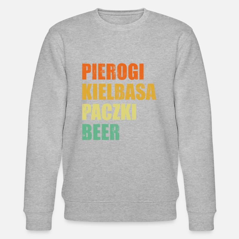 pierogi kielbasa - Stanley/Stella Unisex Bio-Sweatshirt CHANGER  - Grau meliert