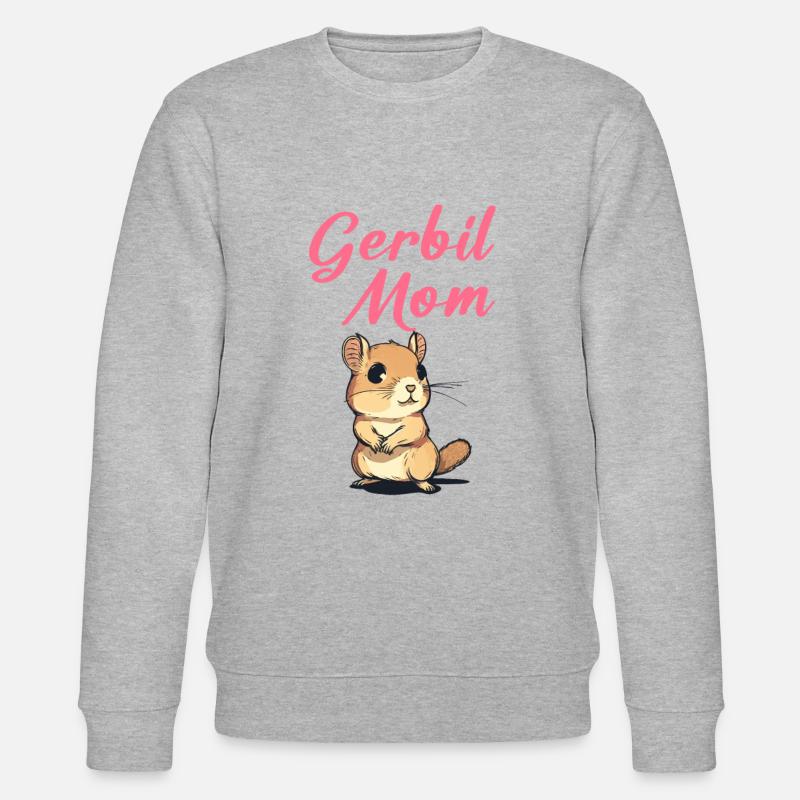 Gerbil mom, gerbil - Stanley/Stella CHANGER Unisex Organic Sweatshirt - heather grey